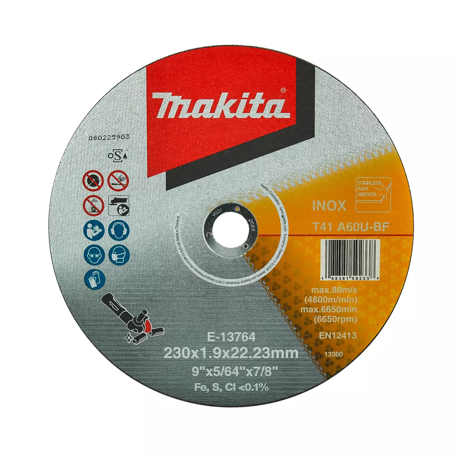 disk-karbofleksov-makita-230h19h2223mm-96460 Диск карбофлексов MAKITA 230х1.9х22.23мм - Image 1