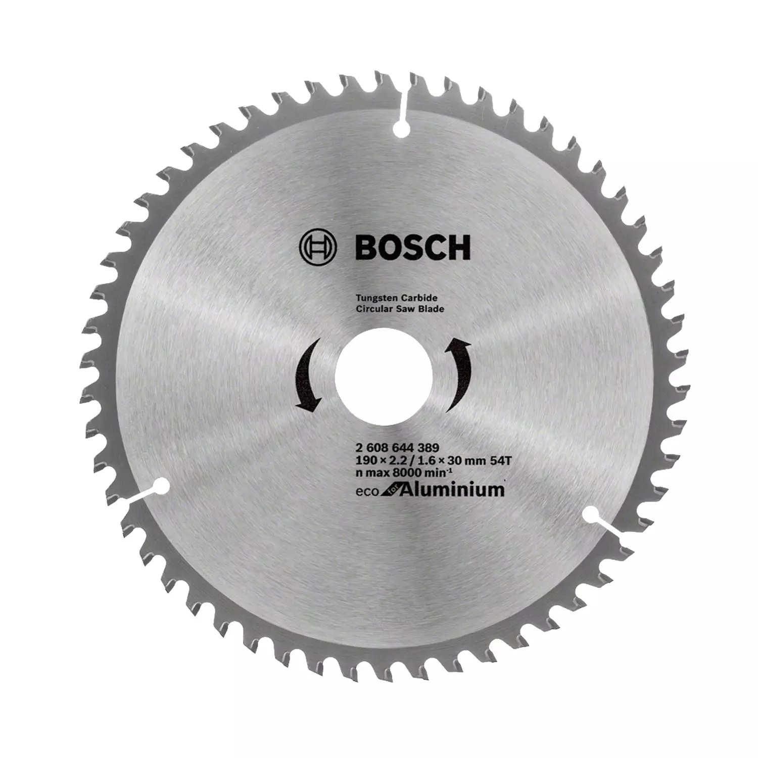 disk-s-tvyrdosplavni-plastini-bosch-eco-1902230-z54-159864 Диск с твърдосплавни пластини BOSCH Eco for Aluminum 190/2.2/30 Z=54 - Image 1