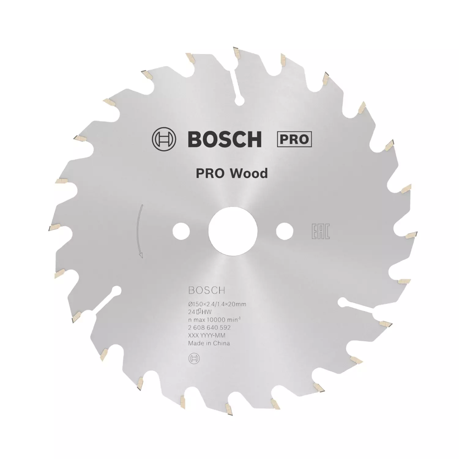 disk-s-tvyrdosplavni-plastini-bosch-pro-wood-1502420-z24-256778 Диск с твърдосплавни пластини BOSCH PRO WООD 150/2.4/20 Z=24 - Image 1