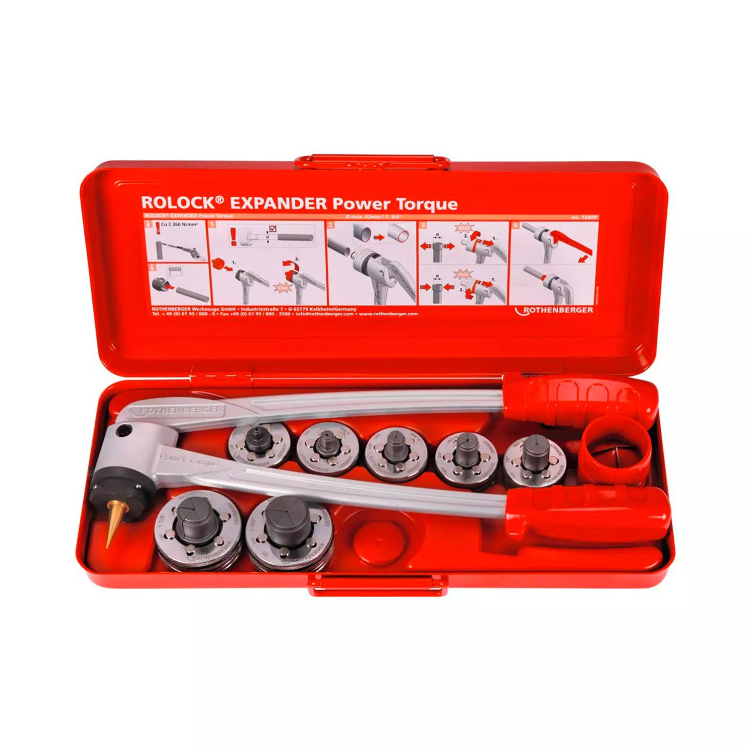 kalibrator-rychen-za-mufirane-na-trybi-rothenberger-rolock-12-42mm-209935 Калибратор ръчен за муфиране на тръби ROTHENBERGER ROLOCK 12-42мм - Image 1