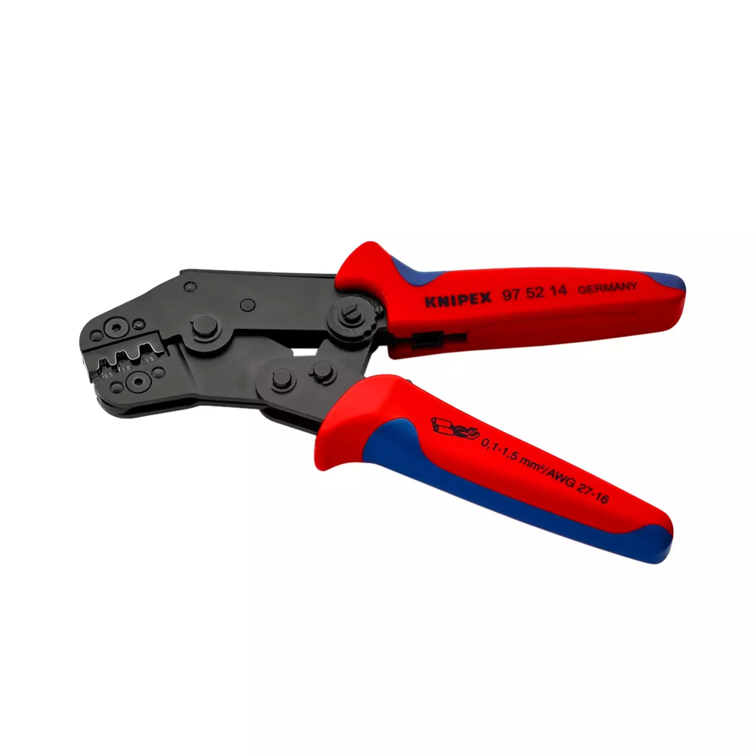 kleshti-kerbovychni-knipex-01-15mm2-200667 Клещи кербовъчни KNIPEX 0.1-1.5мм2 - Image 1