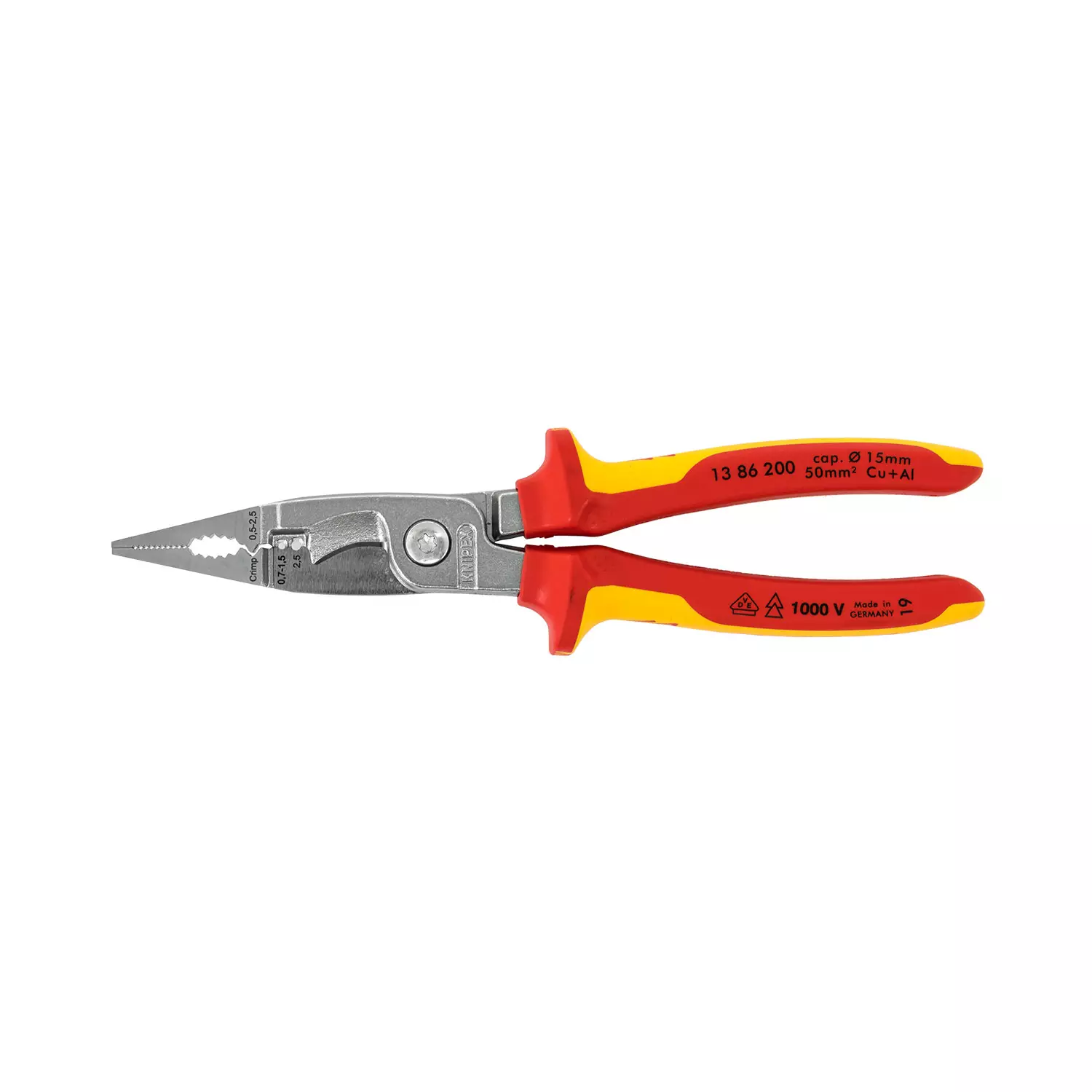 kleshti-kombinirani-knipex-200mm-135922 Клещи комбинирани KNIPEX 200мм 1000V - Image 1