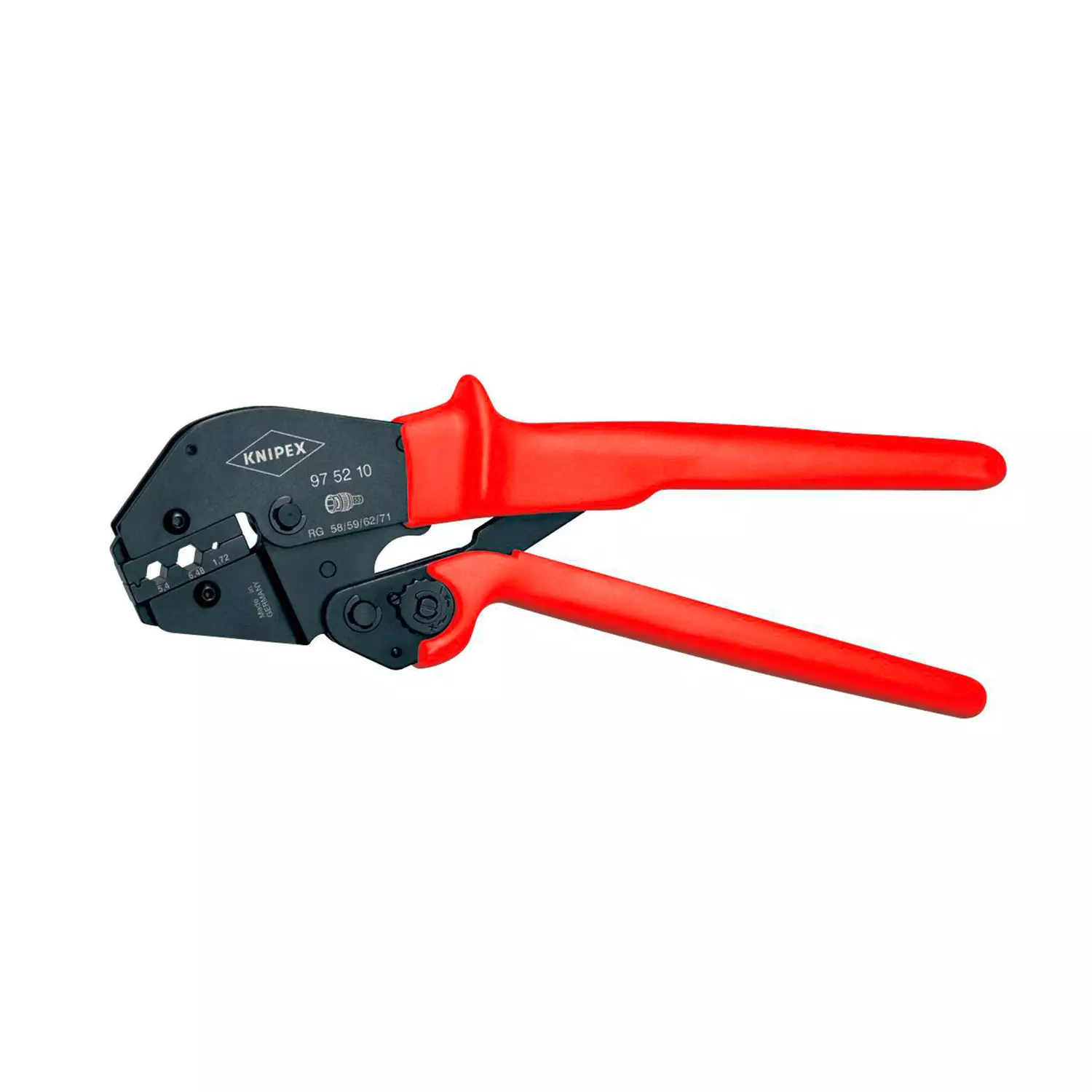 kleshti-krimpvashti-knipex-250mm-145641 Клещи кербовъчни KNIPEX 1.72, 5.4, 6.48мм - Image 1