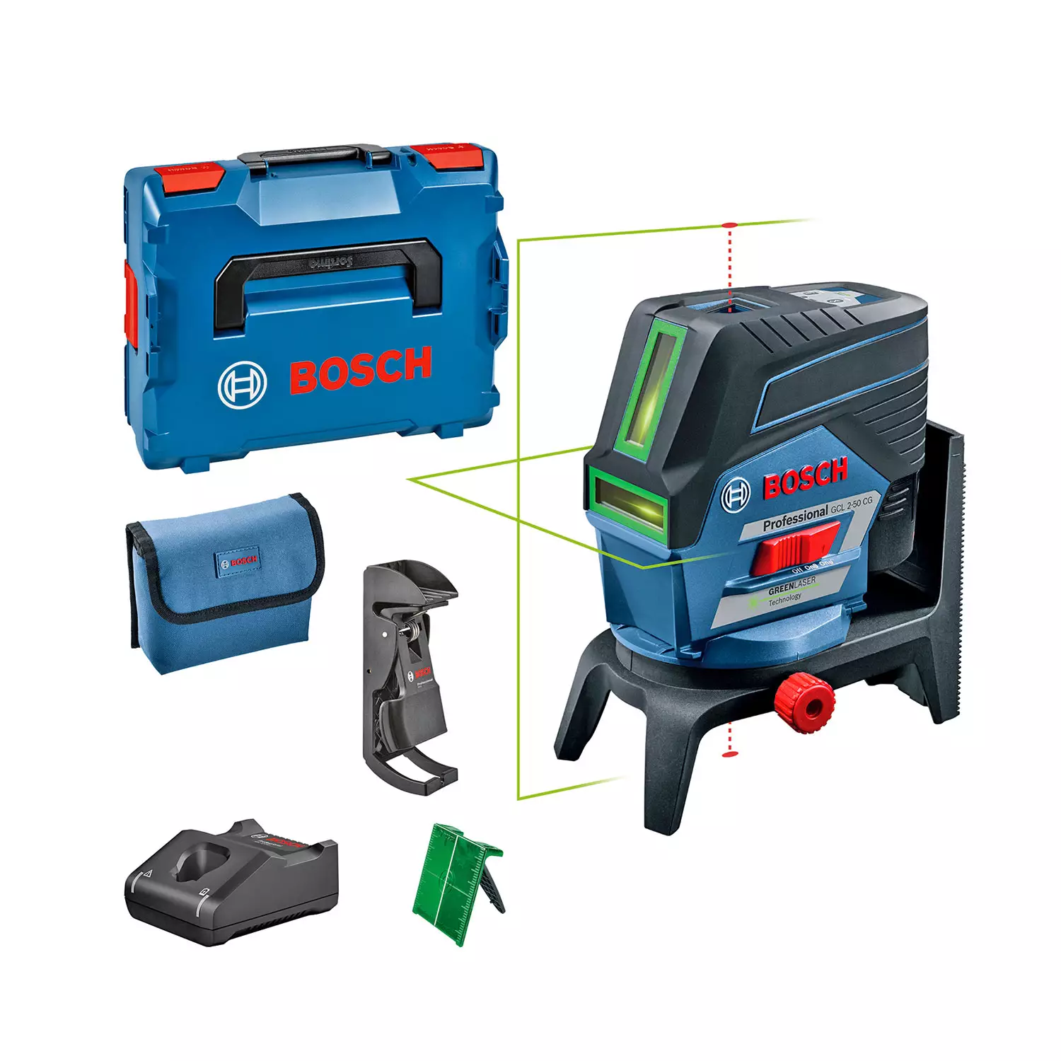 lineen-lazeren-nivelir-bosch-gcl-2-50-cg-professional-165734 Линеен лазерен нивелир BOSCH GCL 2-50 CG Professional - Image 1