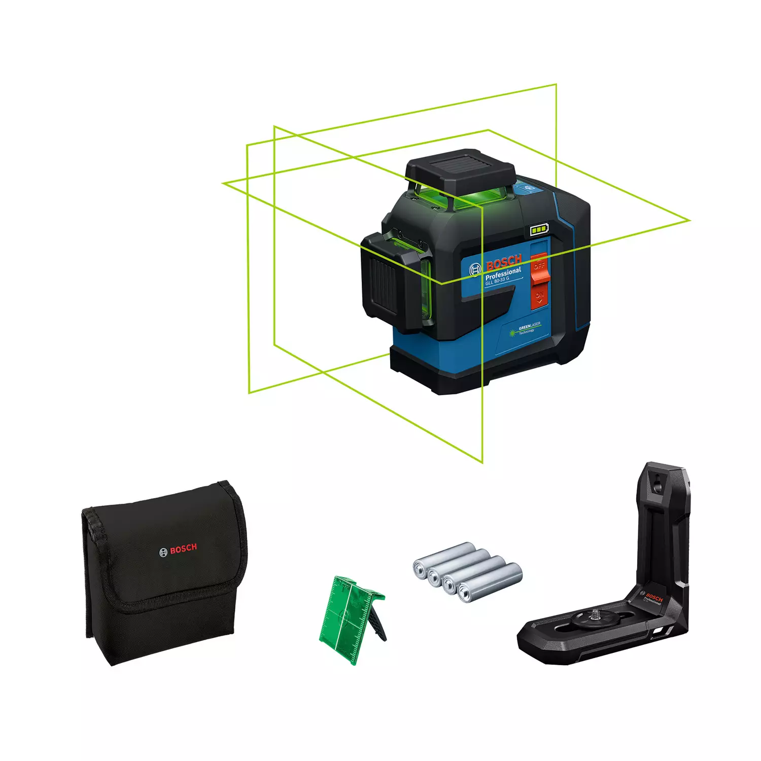 lineen-lazeren-nivelir-bosch-gll-80-33-g-244372 Линеен лазерен нивелир BOSCH GLL 80-33 G Solo - Image 1