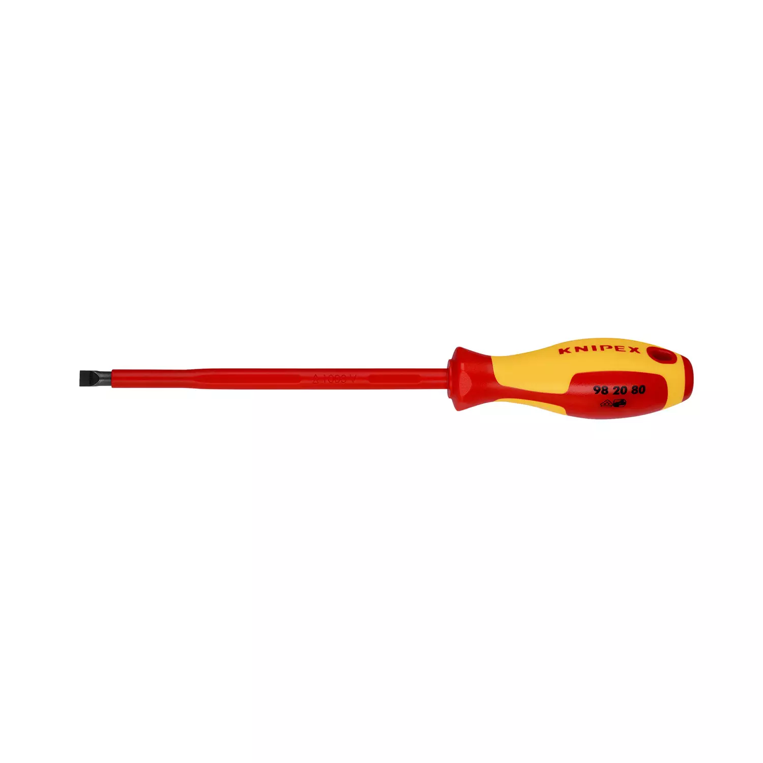otvertka-ploska-knipex-05h30h295175mm-156568 Отверткa плоска KNIPEX 0.5х3.0х295/175мм - Image 1