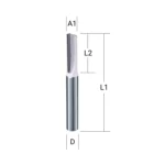 Прав фрезер MAKITA D=4мм I=13мм L=51мм S=8мм Z=2 - Image 2