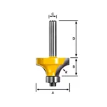 Радиусов фрезер MAKITA D=50.8мм L=62мм I=19мм R=12.7мм S=8мм Z=2 - Image 2