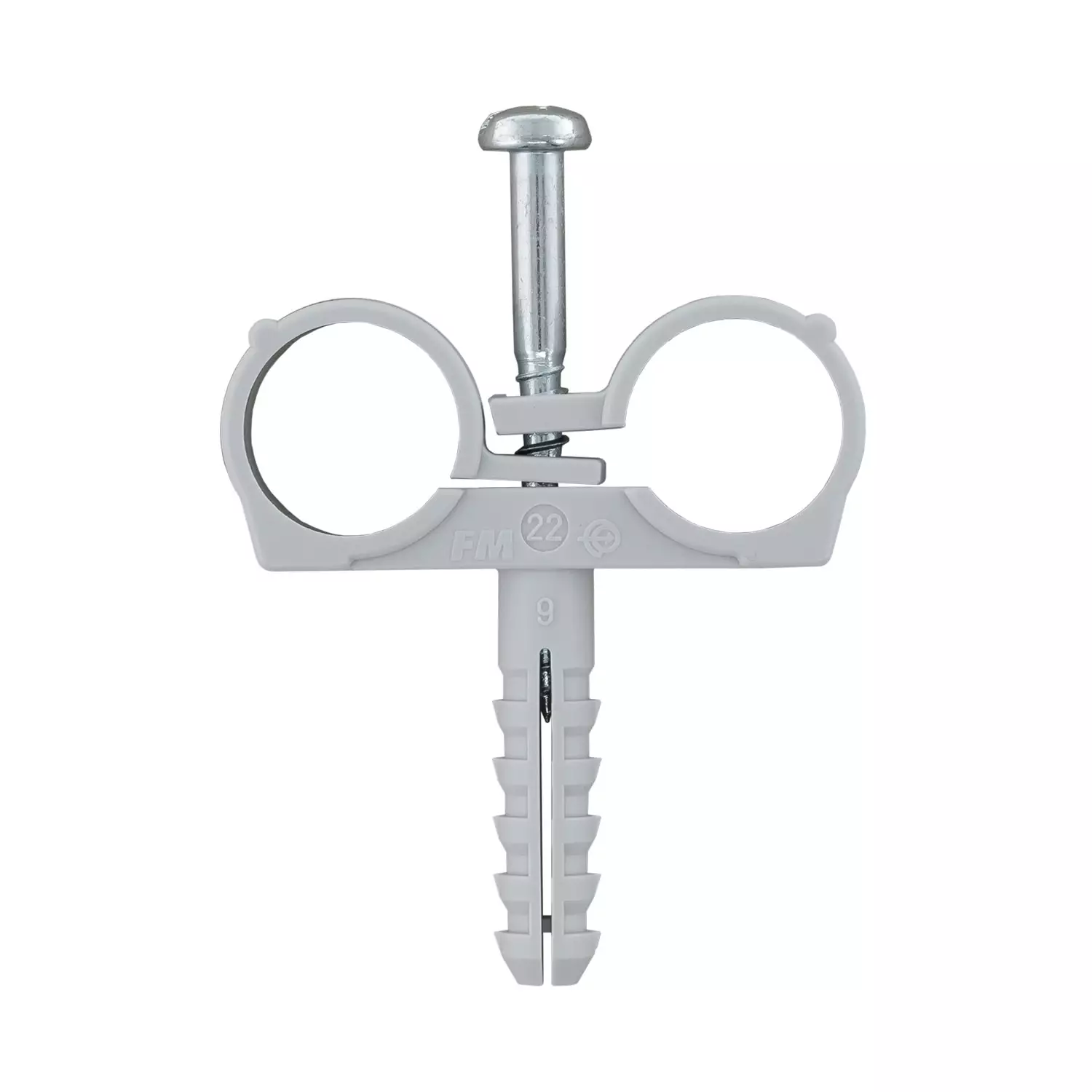 skoba-dvustranna-s-diubel-friulsider-ctnd-51502-f148h25-85312 Скоба двустранна с дюбел FRIULSIDER 51502 ф14/8х25мм - Image 1