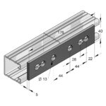 Плосък конектор 40/5 с 4 отвора - Image 2